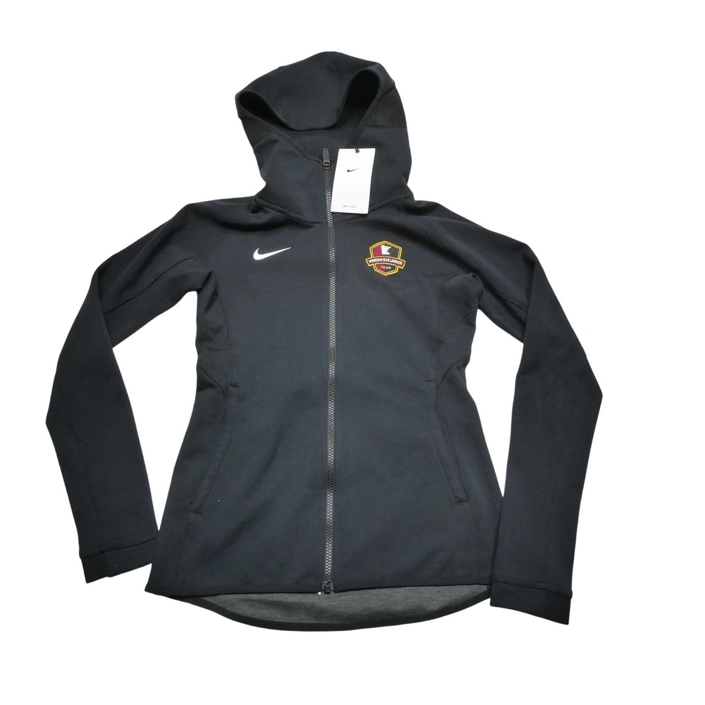 Minnesota Elite Lacrosse Jacket Hooded Womens XS Black Nike Dri Fit Full Zip